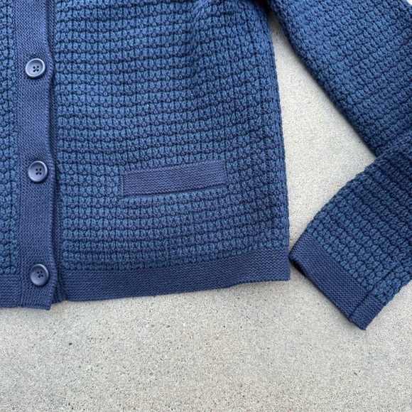 Uniqlo Knitted Short Jacket | Striped - Picture 5 of 7